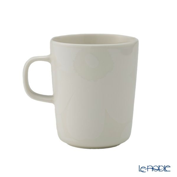 マリメッコ（marimekko） Unikko ウニッコ マグカップ 250ml ホワイト×オフホワイト 072585-100／23AW