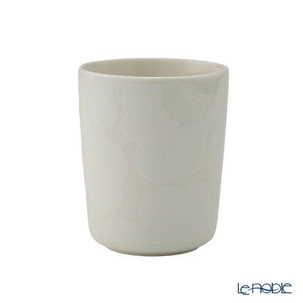 マリメッコ（marimekko） Unikko ウニッコ マグカップ 250ml ホワイト×オフホワイト 072585-100／23AW