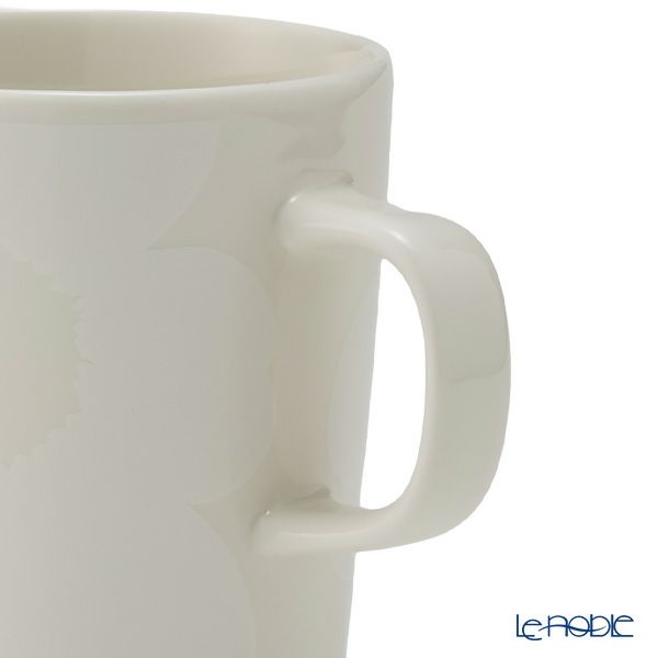 マリメッコ（marimekko） Unikko ウニッコ マグカップ 250ml ホワイト×オフホワイト 072585-100／23AW