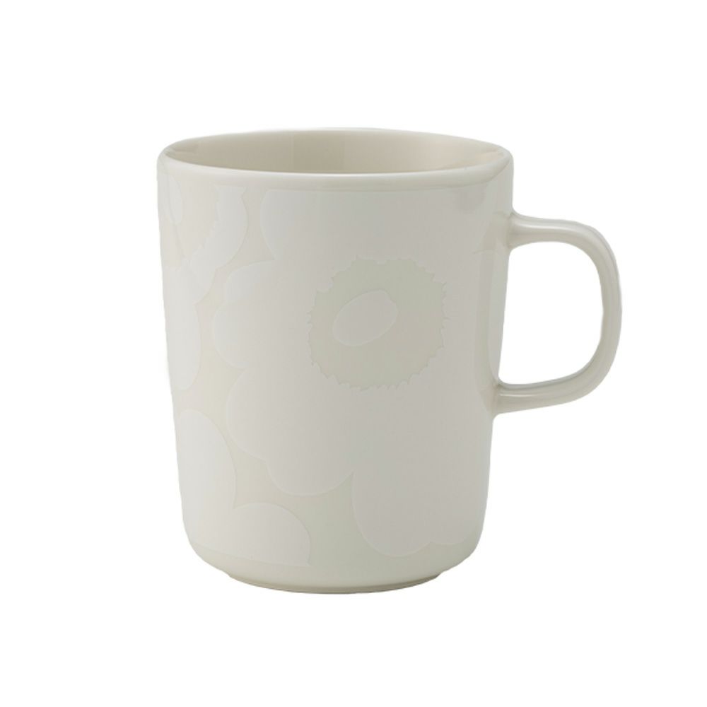 マリメッコ（marimekko） Unikko ウニッコ マグカップ 250ml ホワイト×オフホワイト 072585-100／23AW