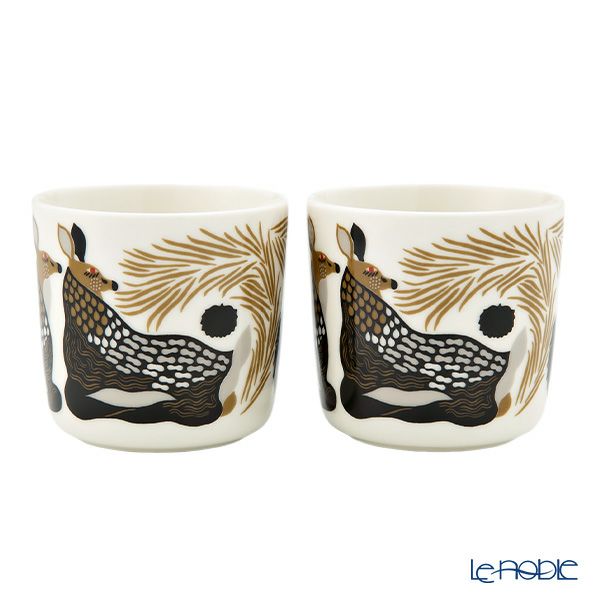 マリメッコ（marimekko） Peura ペウラ／鹿 コーヒーカップセット（ハンドルなし） 072839-193／23AW