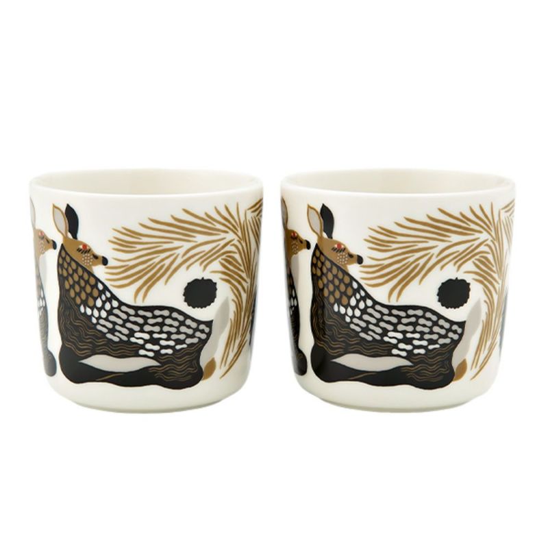 マリメッコ（marimekko） Peura ペウラ／鹿 コーヒーカップセット（ハンドルなし） 072839-193／23AW