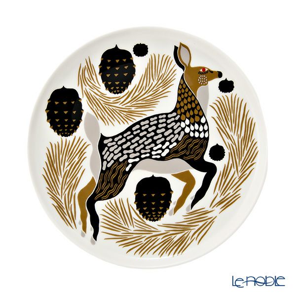 マリメッコ（marimekko） Peura ペウラ／鹿 プレート 20cm 072837-193／23AW