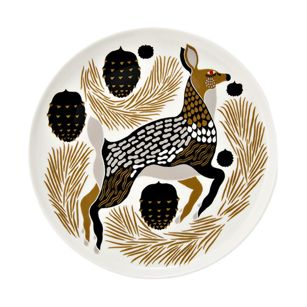 マリメッコ（marimekko） Peura ペウラ／鹿 プレート 20cm 072837-193