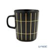 マリメッコ（marimekko） Tiiliskivi ティイリスキヴィ／煉瓦 れんが マグカップ 250ml ブラック×ゴールド 072841-920／23AW