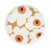 マリメッコ（marimekko） Unikko ウニッコ プレート 20cm ベージュ×レッド 072864-183／23AW