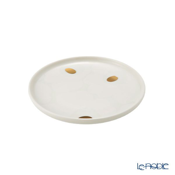 マリメッコ（marimekko） Unikko ウニッコ プレート 13.5cm ホワイト×ゴールド 072868-120／23AW