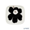 マリメッコ（marimekko） Unikko ウニッコ プレート10×10cm ブラック×シルバー ペア 072781-199／23AW