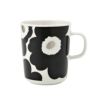 マリメッコ（marimekko） Unikko ウニッコ マグカップ 250ml ブラック×シルバー 072779-199／23AW