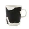 マリメッコ（marimekko） Unikko ウニッコ／けしの花 60thアニバーサリーコレクション マグカップ 250ml ブラック×ホワイト 073084-190／24SS