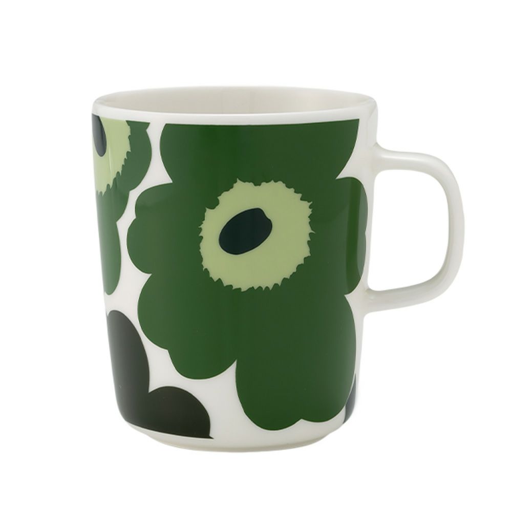 マリメッコ（marimekko） Unikko ウニッコ／けしの花 60thアニバーサリーコレクション マグカップ 250ml グリーン×ライトグリーン 250ml 073093-166／24SS