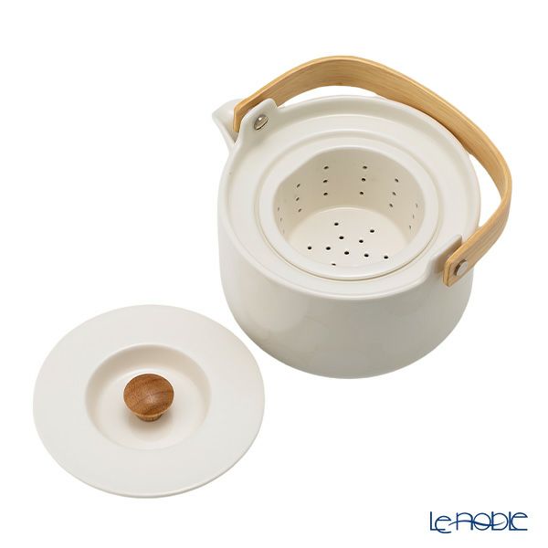 マリメッコ（marimekko） Unikko ウニッコ／けしの花 ティーポット ホワイト 18cm／700ml 073071-100／24SS