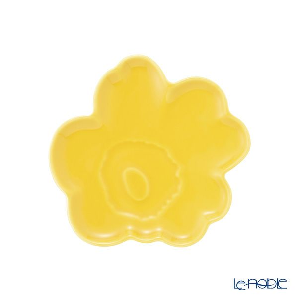 マリメッコ（marimekko）Unikko ウニッコ／けしの花 60thアニバーサリーコレクション プレートセット ライトテラ×イエロー 13.5cm 073181-128／24SS