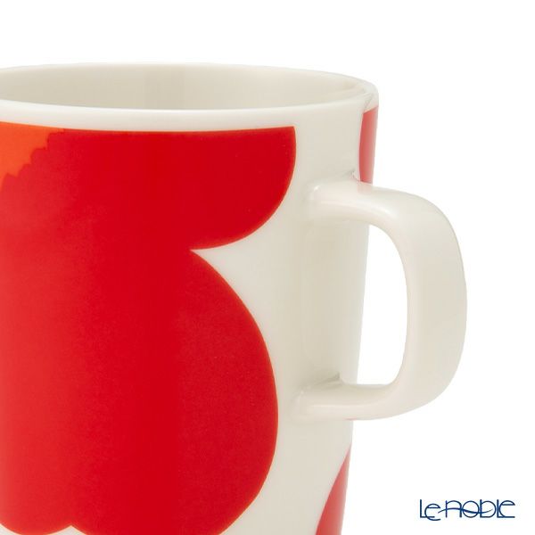 マリメッコ（marimekko） Unikko ウニッコ／けしの花 60thアニバーサリーコレクション マグカップ ホワイト×レッド 250ml 073158-130／24SS