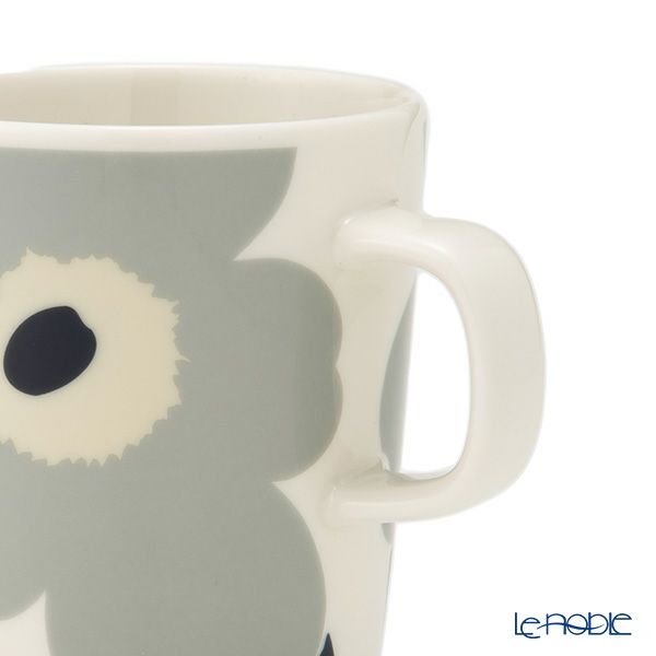 マリメッコ（marimekko） Unikko ウニッコ／けしの花 マグカップ 250ml ライトグレー×サンド 073470-195／24AW