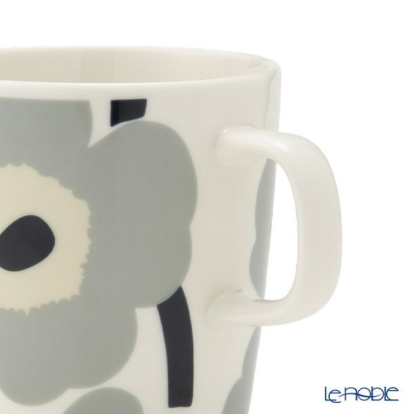 マリメッコ（marimekko） Unikko ウニッコ／けしの花 マグカップ 400ml ライトグレー×サンド 073471-195／24AW
