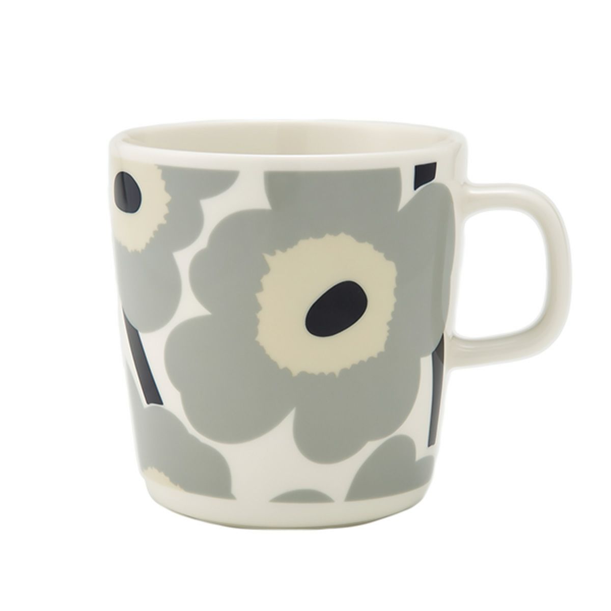 マリメッコ（marimekko） Unikko ウニッコ／けしの花 マグカップ 400ml ライトグレー×サンド 073471-195／24AW