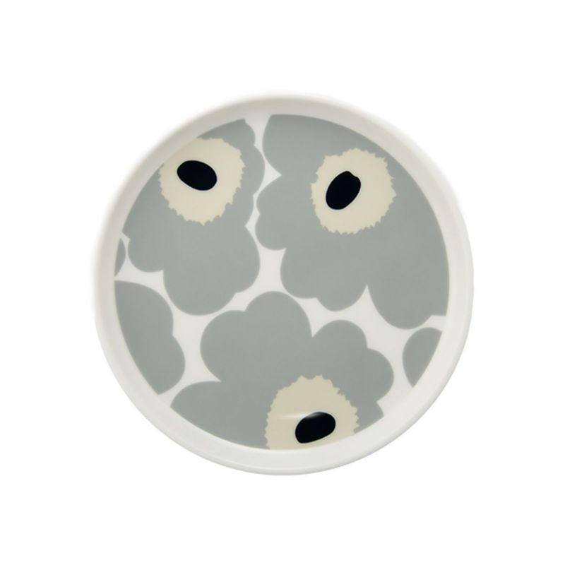 マリメッコ（marimekko） Unikko ウニッコ／けしの花 プレート 13.5cm ライトグレー×サンド 073473-195／24AW