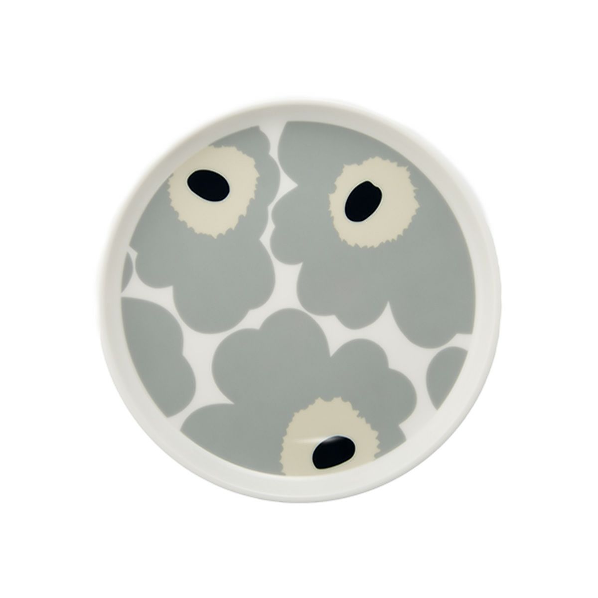 マリメッコ（marimekko） Unikko ウニッコ／けしの花 プレート 13.5cm ライトグレー×サンド 073473-195／24AW
