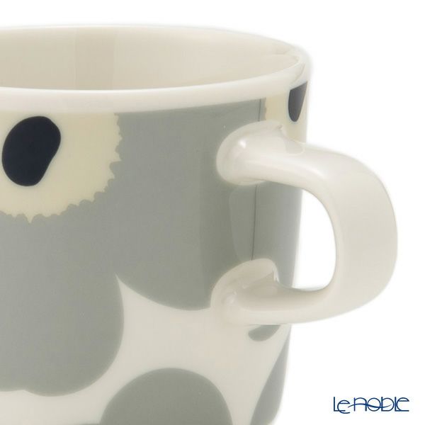 マリメッコ（marimekko） Unikko ウニッコ／けしの花 コーヒーカップ 200ml ライトグレー×サンド 073475-195／24AW
