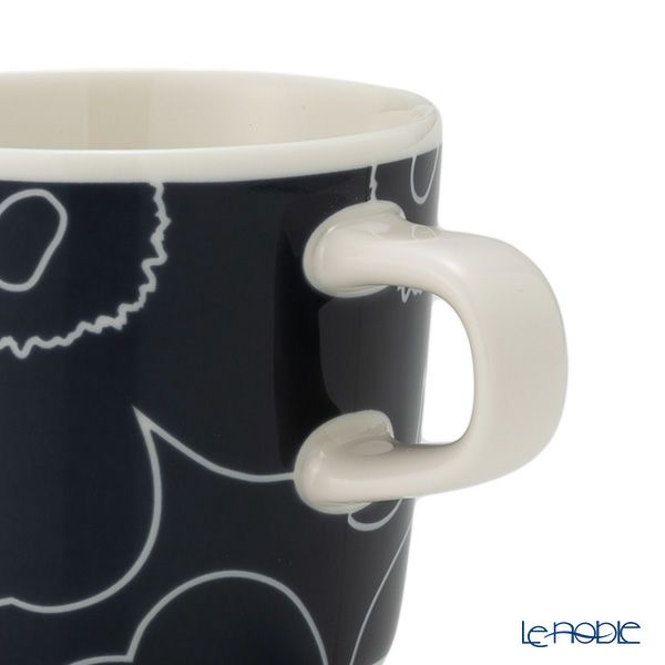 マリメッコ（marimekko） Piirto Unikko ピィイルト ウニッコ コーヒーカップ／マグカップ 200ml ホワイト×ダークブルー