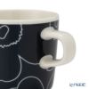 マリメッコ（marimekko） Piirto Unikko ピィイルト ウニッコ コーヒーカップ／マグカップ 200ml ホワイト×ダークブルー