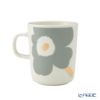 マリメッコ（marimekko） Unikko ウニッコ／けしの花 60thアニバーサリーコレクション マグカップ ホワイト×ライトグレー×ゴールド 250ml 柄違い ペア 073617-192／24AW