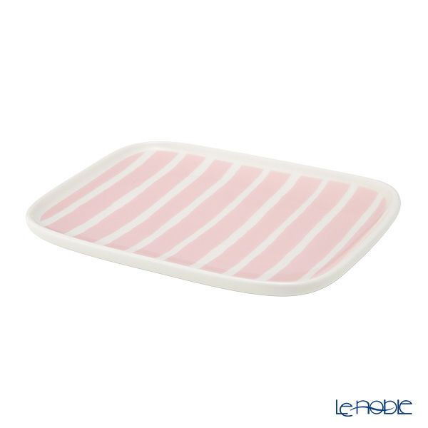 マリメッコ（marimekko） Piccolo ピッコロ／擬音語 プレート 15×12cm ホワイト×ピンク 073849-130／25SS