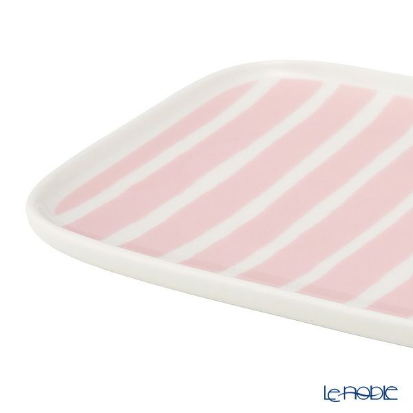 マリメッコ（marimekko） Piccolo ピッコロ／擬音語 プレート 15×12cm ホワイト×ピンク 073849-130／25SS