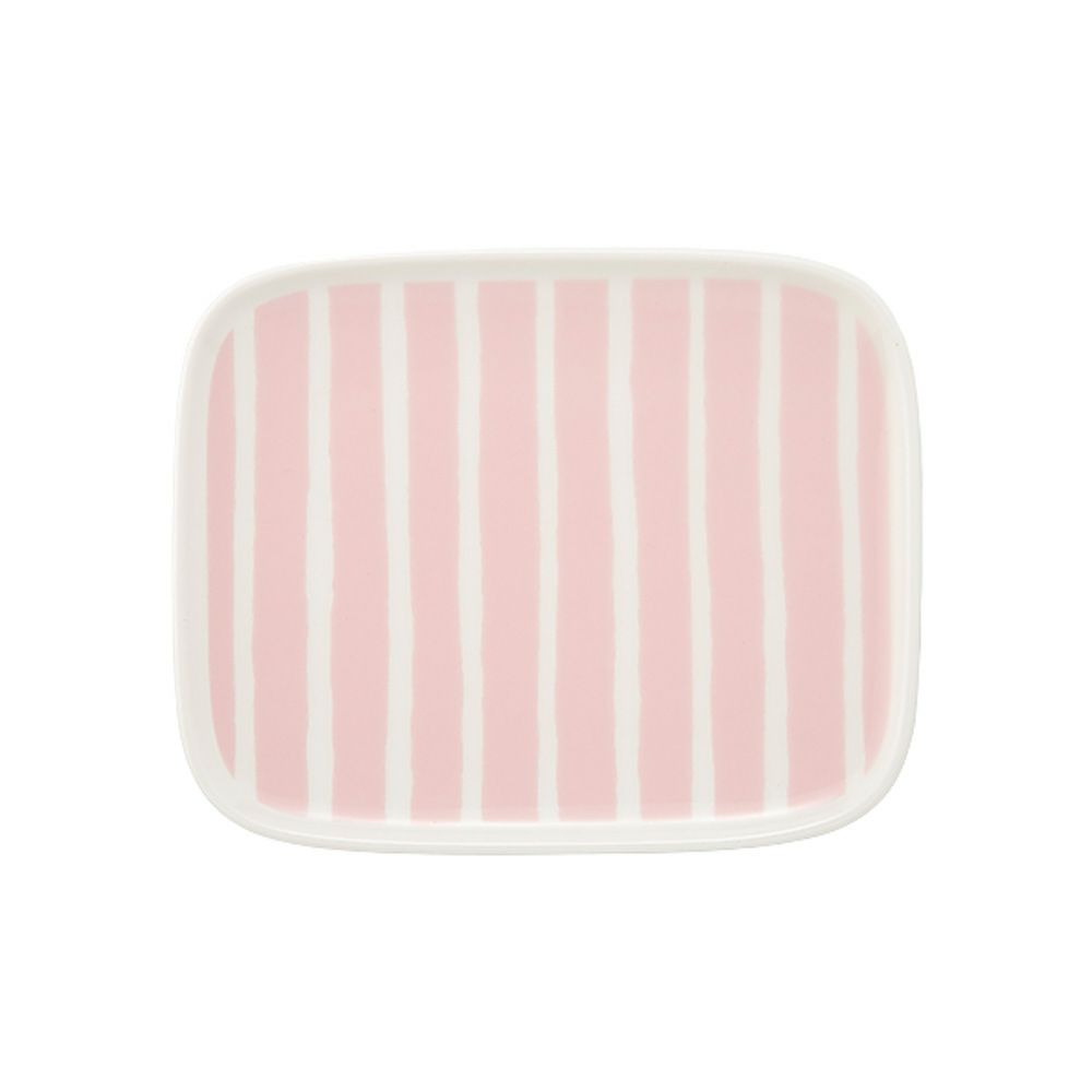 マリメッコ（marimekko） Piccolo ピッコロ／擬音語 プレート 15×12cm ホワイト×ピンク 073849-130／25SS