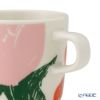 マリメッコ（marimekko）Puutarhakutsut プゥータルハクツットゥ／ガーデンパーティー コーヒーカップ／マグカップ 200ml ホワイト×ピンク 074071-162／25SS