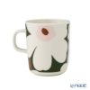 マリメッコ（marimekko） Unikko ウニッコ／けしの花 マグカップ 250ml ホワイト×ダークグリーン 073853-163／25SS