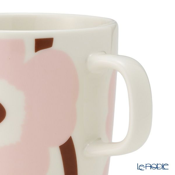 マリメッコ（marimekko） Unikko ウニッコ／けしの花 マグカップ 400ml ホワイト×ピンク 073953-138／25SS