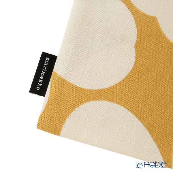 マリメッコ（marimekko） Unikko ウニッコ ファブリックバッグ／エコバッグ／トートバッグ 43×43cm クリーム×オレンジ 074583-841／25AW
