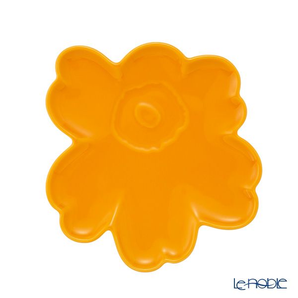 マリメッコ（marimekko）Unikko ウニッコ／けしの花 プレート 20cm ウォームイエロー 075036-220／25AW