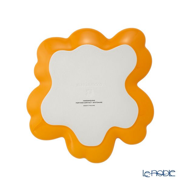 マリメッコ（marimekko）Unikko ウニッコ／けしの花 プレート 20cm ウォームイエロー 075036-220／25AW