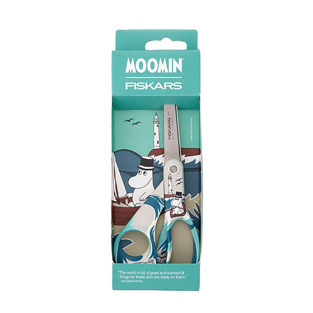 フィスカース（FISKARS） ムーミン コレクション 大人用はさみ（右手用） ムーミンパパ（ボート漕ぎ）
