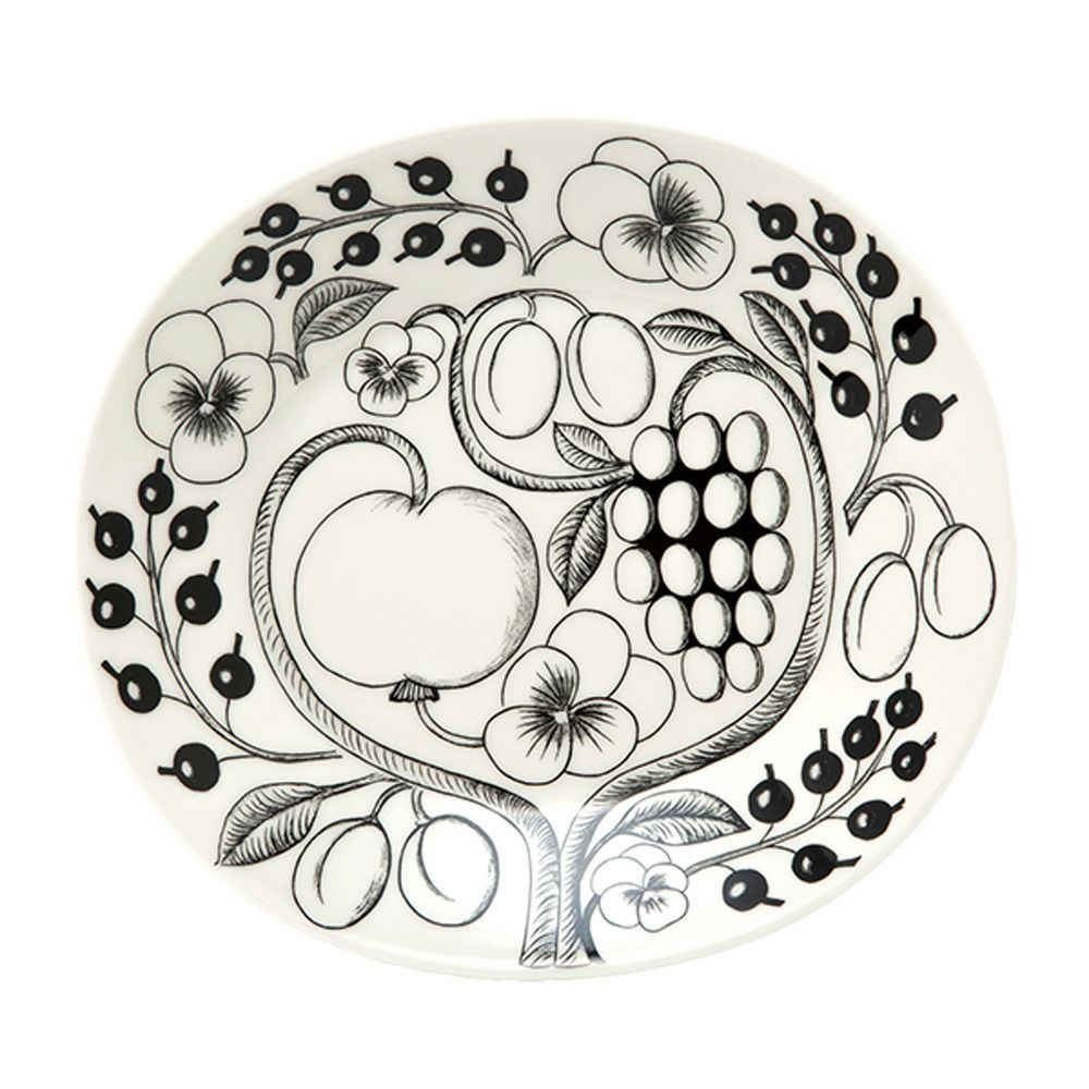 アラビア（ARABIA） パラティッシ ブラック オーバルプレート 25cm