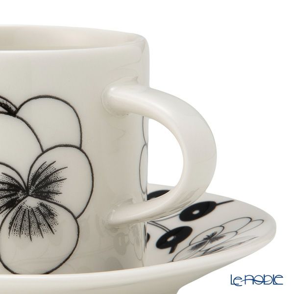 アラビア（ARABIA） パラティッシ ブラック コーヒーカップ＆ソーサー 180ml