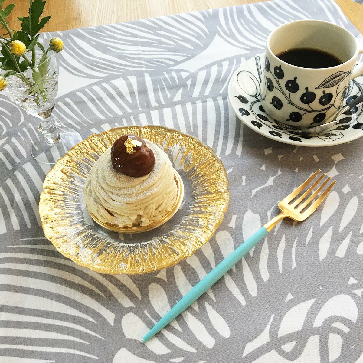 アラビア（ARABIA） パラティッシ ブラック コーヒーカップ＆ソーサー 180ml