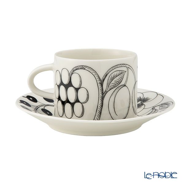 アラビア（ARABIA） パラティッシ ブラック ティーカップ＆ソーサー 280ml