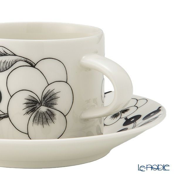 アラビア（ARABIA） パラティッシ ブラック ティーカップ＆ソーサー 280ml