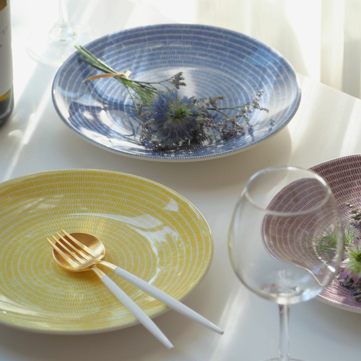 アラビア（ARABIA） 24h Avec アベック ブルー プレート 20cm