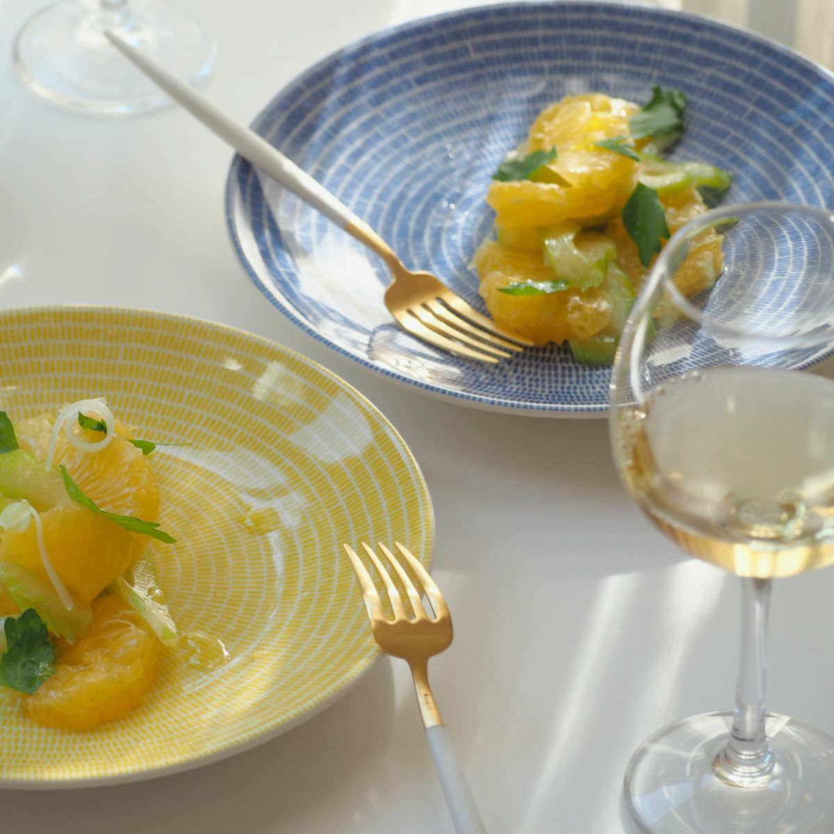 アラビア（ARABIA） 24h Avec アベック ブルー プレート 20cm