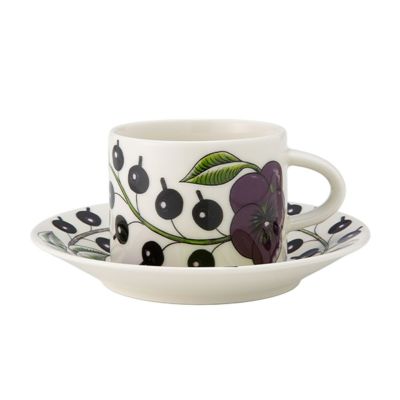 アラビア　ラッピ　ARABIA LAPPI アラビア（ARABIA） パラティッシ ブラック コーヒーカップ＆ソーサー