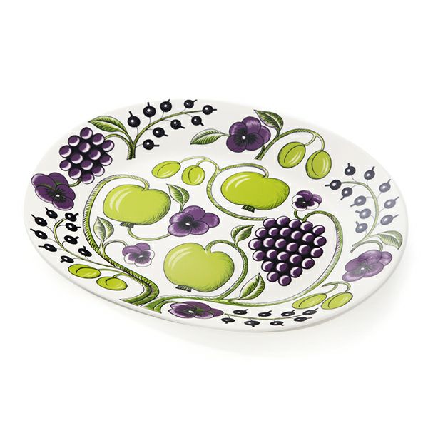 アラビア（ARABIA） パラティッシ パープル オーバルプレート 36cm 1016091