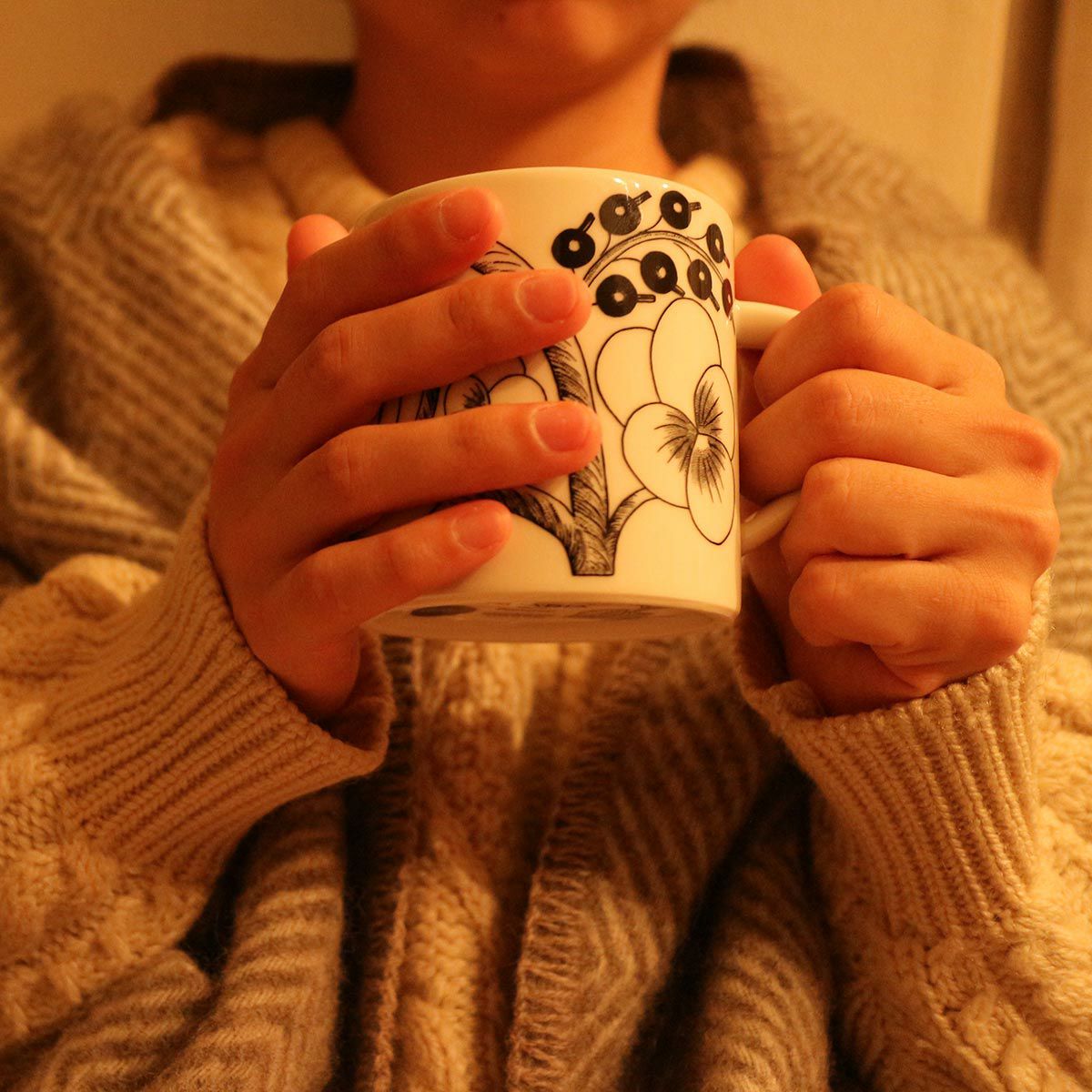 アラビア（ARABIA） パラティッシ ブラック マグ 240ml