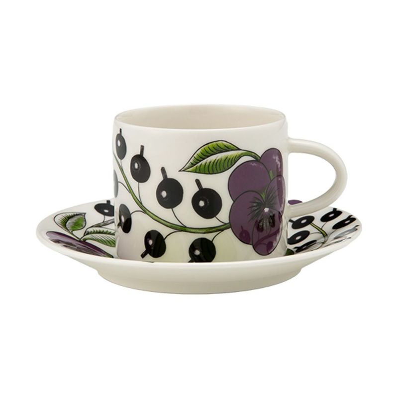 アラビア（ARABIA） パラティッシ パープル コーヒーカップ＆ソーサー 180ml