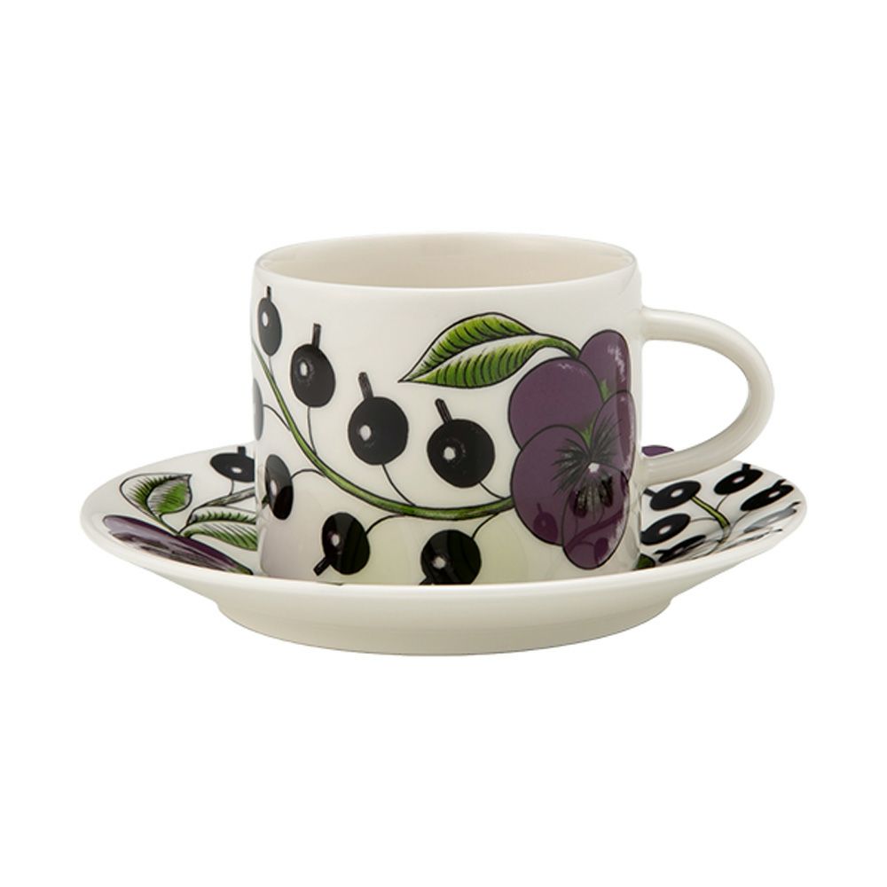 アラビア（ARABIA） パラティッシ パープル コーヒーカップ＆ソーサー 180ml