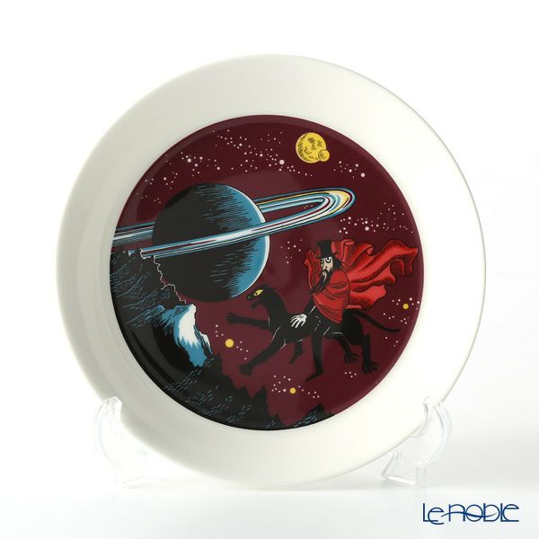 アラビア（ARABIA） ムーミン プレート 19cm 飛行おに（HOBGOBLIN） パープル
